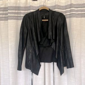 Black Faux Suede Elan Jacket
